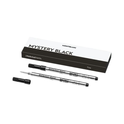 2 Ricariche Rollerball Fine Mystery Black Montblanc [95c23587]