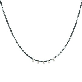 Girocollo catena verniciata e 5 zirconi Rue Des Mille [9bdca4c2]