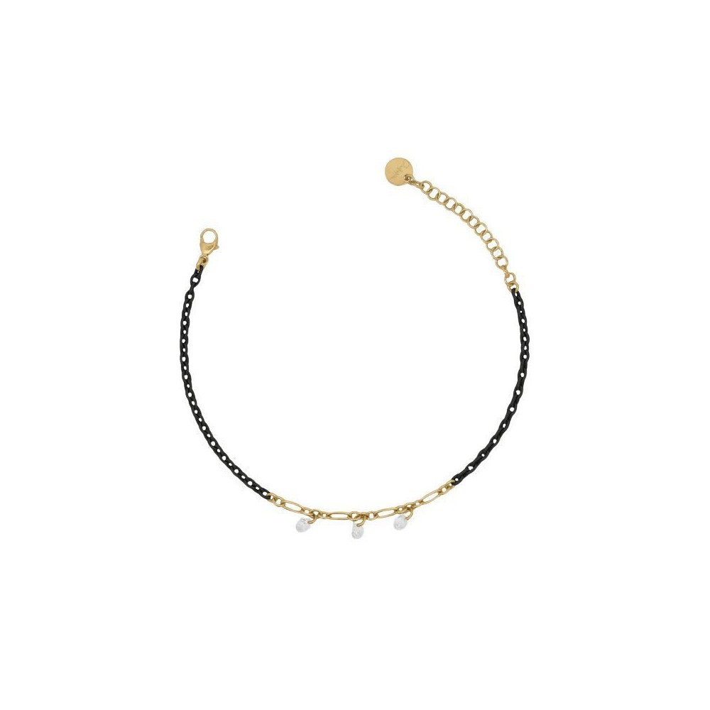 Bracciale catena verniciata e zirconi Rue Des Mille [0e9bafc7]