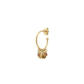 Mono-orecchino hoop zirconi e medaglie pendenti Rue Des Mille [a5b3a01c]