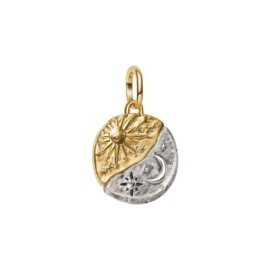 Charm Medallion Sole e Luna Ad Astra Per Aspera Pandora [86b057f2]