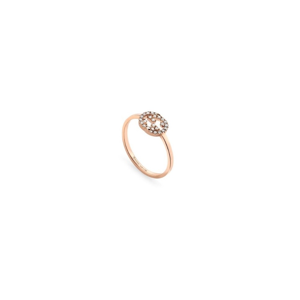 Anello Interlocking Pavè Gucci ybc7294120010 [f337500b]
