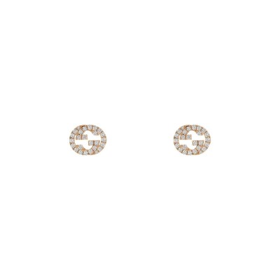 Orecchini Interlocking con diamanti Gucci YBD72940800100U [6829ea0d]