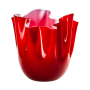 Vaso Fazzoletto Opalino Rosso Rosa [73a197e8]