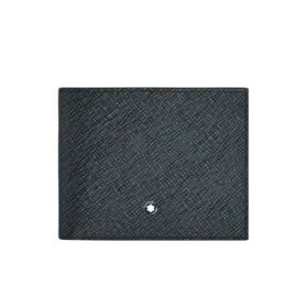 Portafoglio Montblanc pelle sartoriale goffrata blu e nero 220384 [e9dcb1a5]