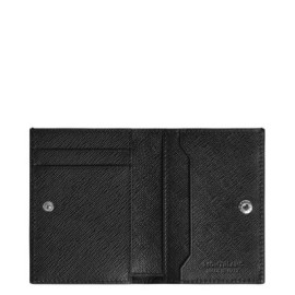 Portafoglio Montblanc pelle sartoriale goffrata blu e nero 220382 [2beb790d]