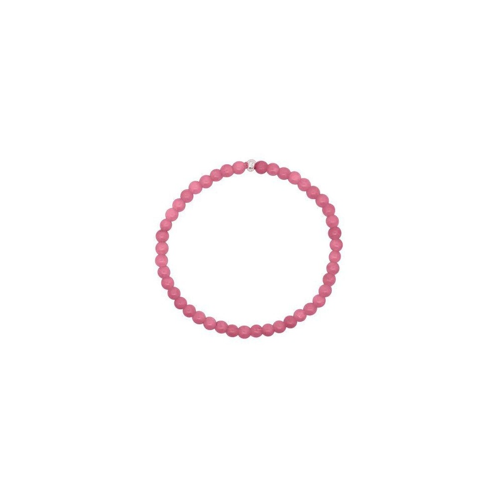 Base Bracciale Elastico in Giada Rosa intenso Rue Des Mille 18K-BR EP K6 [31eec68b]