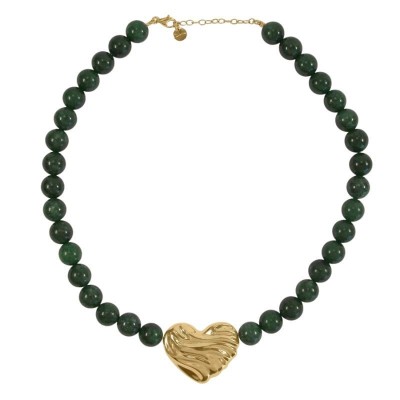 Girocollo Cuore Bold  Giada Verde  Rue Des Mille GR-033 M3 AU [2d5ca48c]