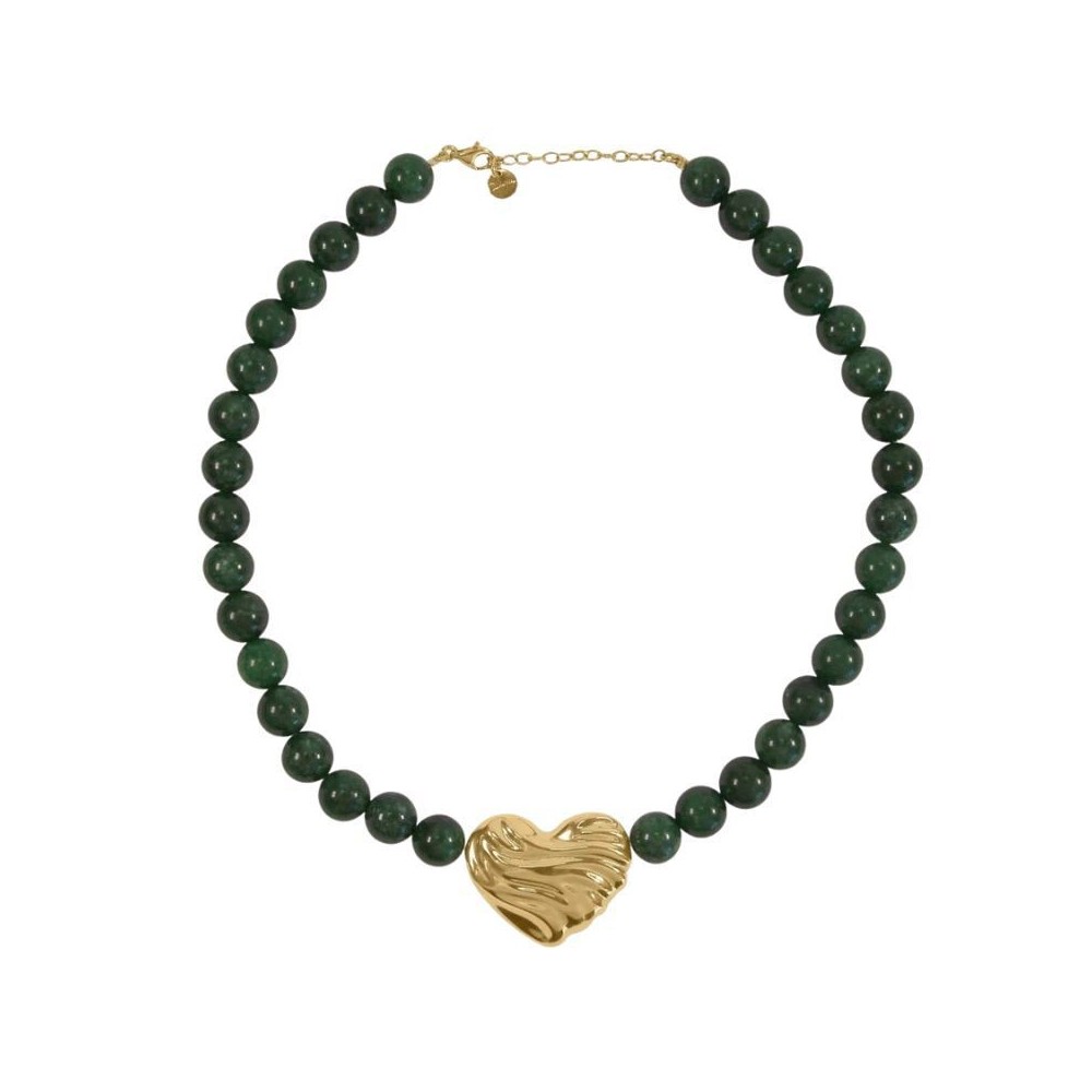 Girocollo Cuore Bold  Giada Verde  Rue Des Mille GR-033 M3 AU [2d5ca48c]
