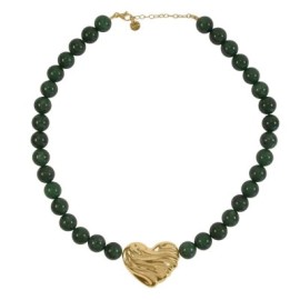 Girocollo Cuore Bold  Giada Verde  Rue Des Mille GR-033 M3 AU [2d5ca48c]