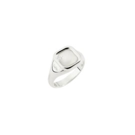 Anello Sigillo Argento e Diamante Bianco Dodo daC5001-SIGNE-DB0AG [ec9044d9]