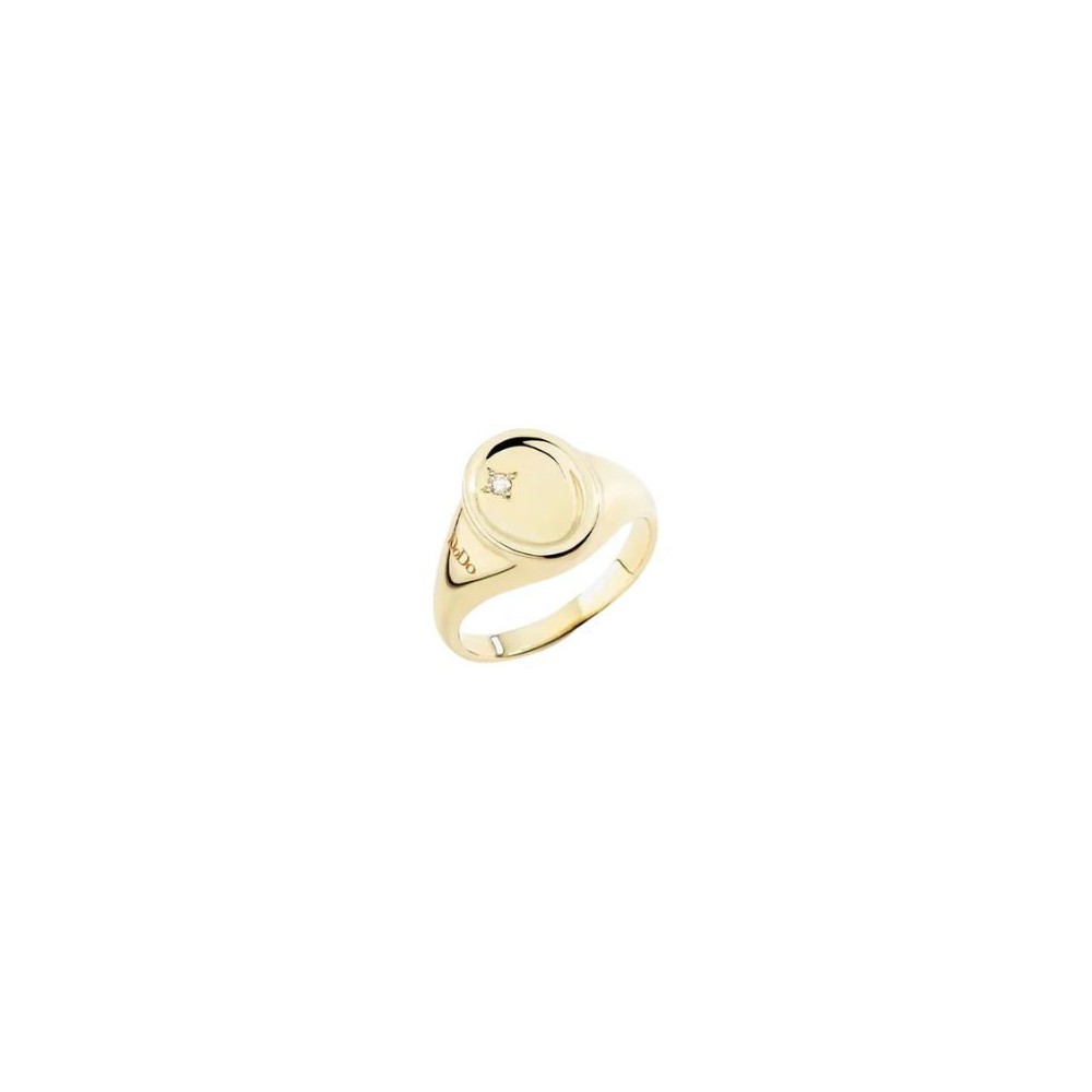 Anello Sigillo Oro Giallo e Diamante Dodo dac5000-signe-db09g [18b12739]