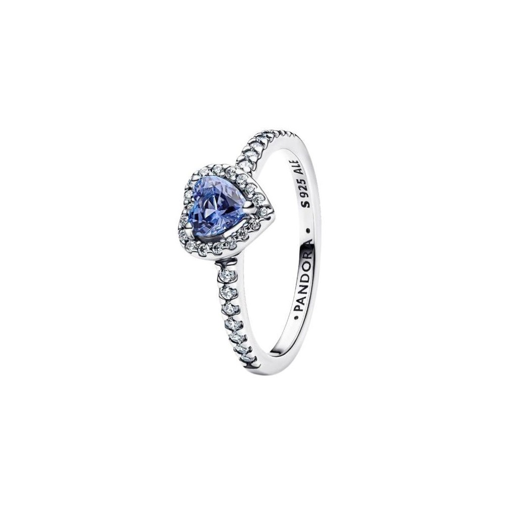 Anello Cuore in Rilievo Blu Pandora 198421c05 [237f845b]