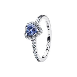 Anello Cuore in Rilievo Blu Pandora 198421c05 [237f845b]