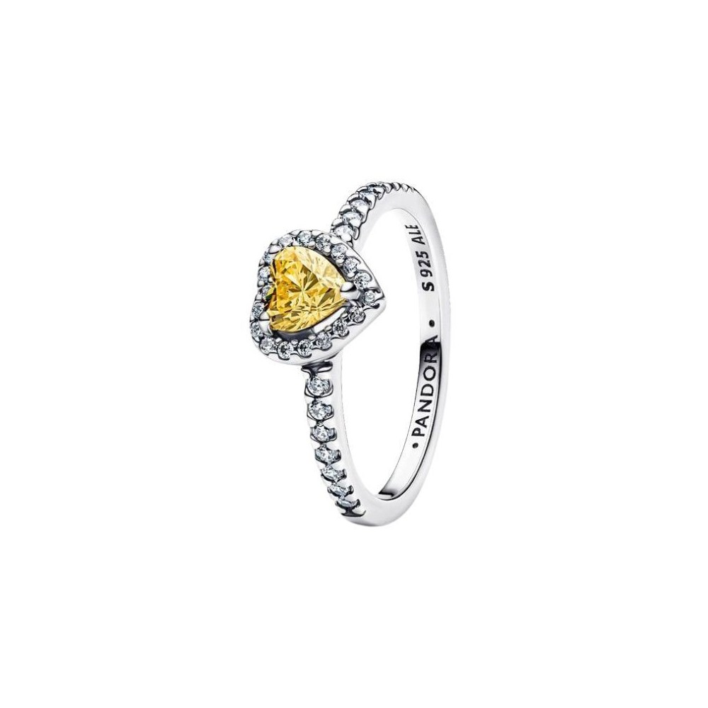 Anello Cuore Rilievo Giallo Pandora 198421c06 [a4d35c5a]