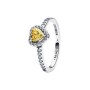 Anello Cuore Rilievo Giallo Pandora 198421c06 [a4d35c5a]