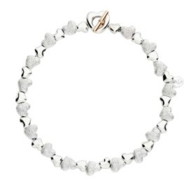 Bracciale Cuore con Componenti Argento e Argento Effetto Diamantato Dodo DBC6005-HEART-MIX9A [087025cc]