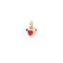 Ciondolo Cuore Oro Rosa e Rubino Sintetico Dodo DMC6000-HEART-SR09R [a553ebc7]