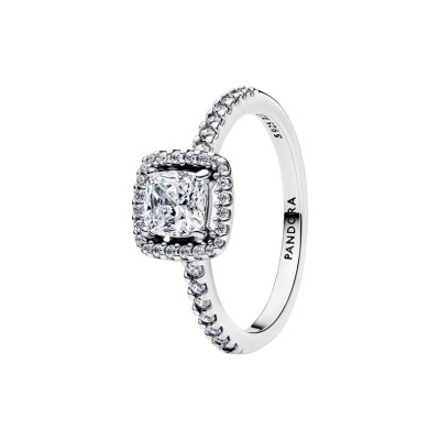 Anello Punto Luce Quadrato e Pavè Pandora 193555c02 [c5b534bf]