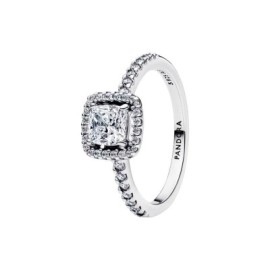 Anello Punto Luce Quadrato e Pavè Pandora 193555c02 [c5b534bf]