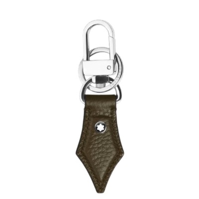 Portachiavi a Forma di Pennino in Pelle con Grana Montblanc 220458 [0bd47fa0]