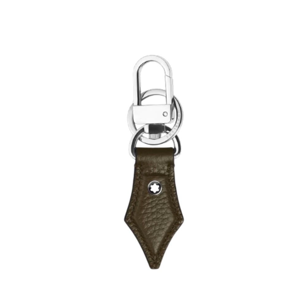 Portachiavi a Forma di Pennino in Pelle con Grana Montblanc 220458 [0bd47fa0]