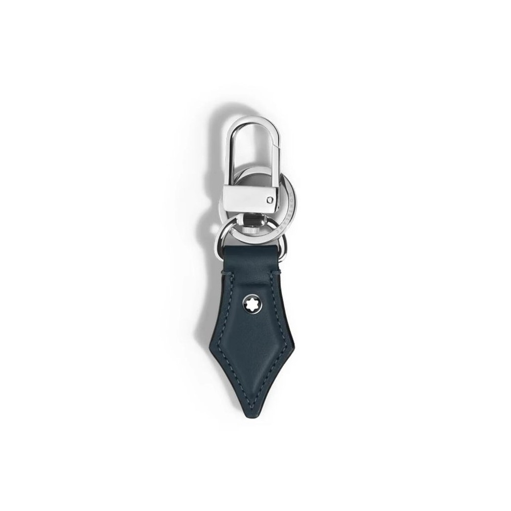 Portachiavi a Forma di Pennino in Pelle Blu Meisterstuck Montblanc 220434 [295a26c8]