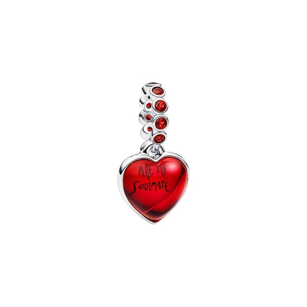 Charm Pendente Doppio Cuore Vetro di Murano Rosso Pandora 794429C01 [f5456956]