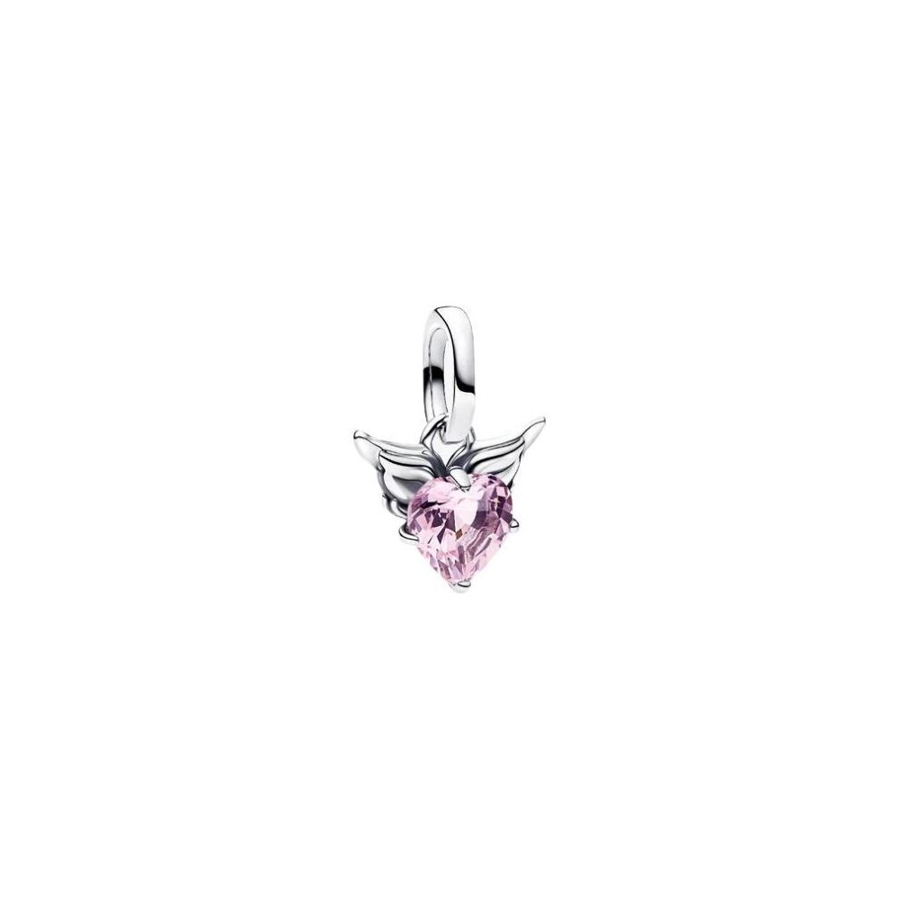 Mini Charm Pendente Winged Heart Rosa Pandora Me 793626C02 [0eb01533]