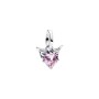Mini Charm Pendente Winged Heart Rosa Pandora Me 793626C02 [0eb01533]