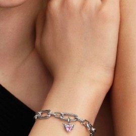 Mini Charm Pendente Winged Heart Rosa Pandora Me 793626C02 [0eb01533]