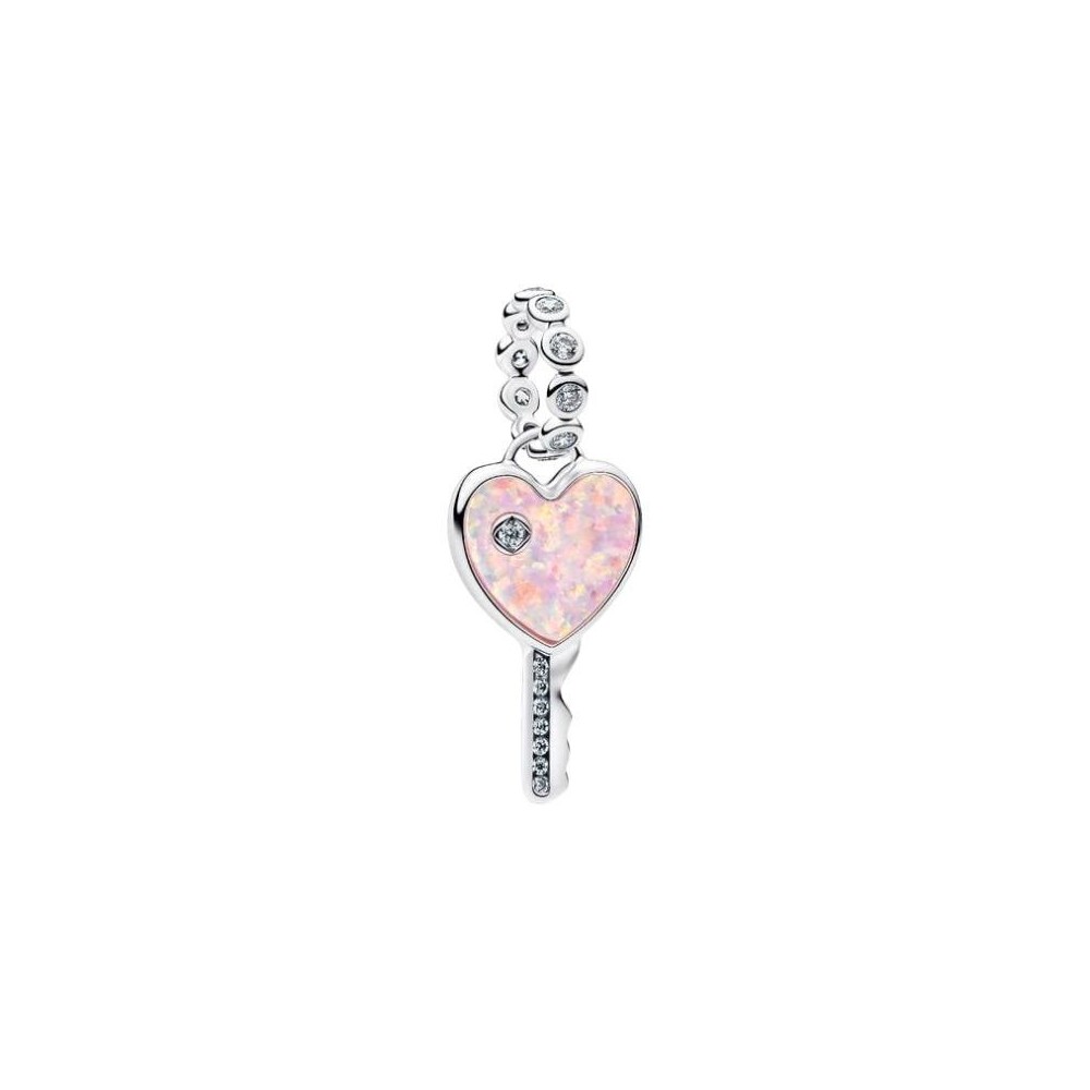 Charm Pendente Chiave a Cuore Opale Pandora 794427C01 [00e9a430]
