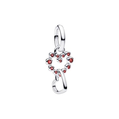 Charm Pendente Cuori Intrecciati con Cristalli Rossi Pandora 794435C01 [87457c31]