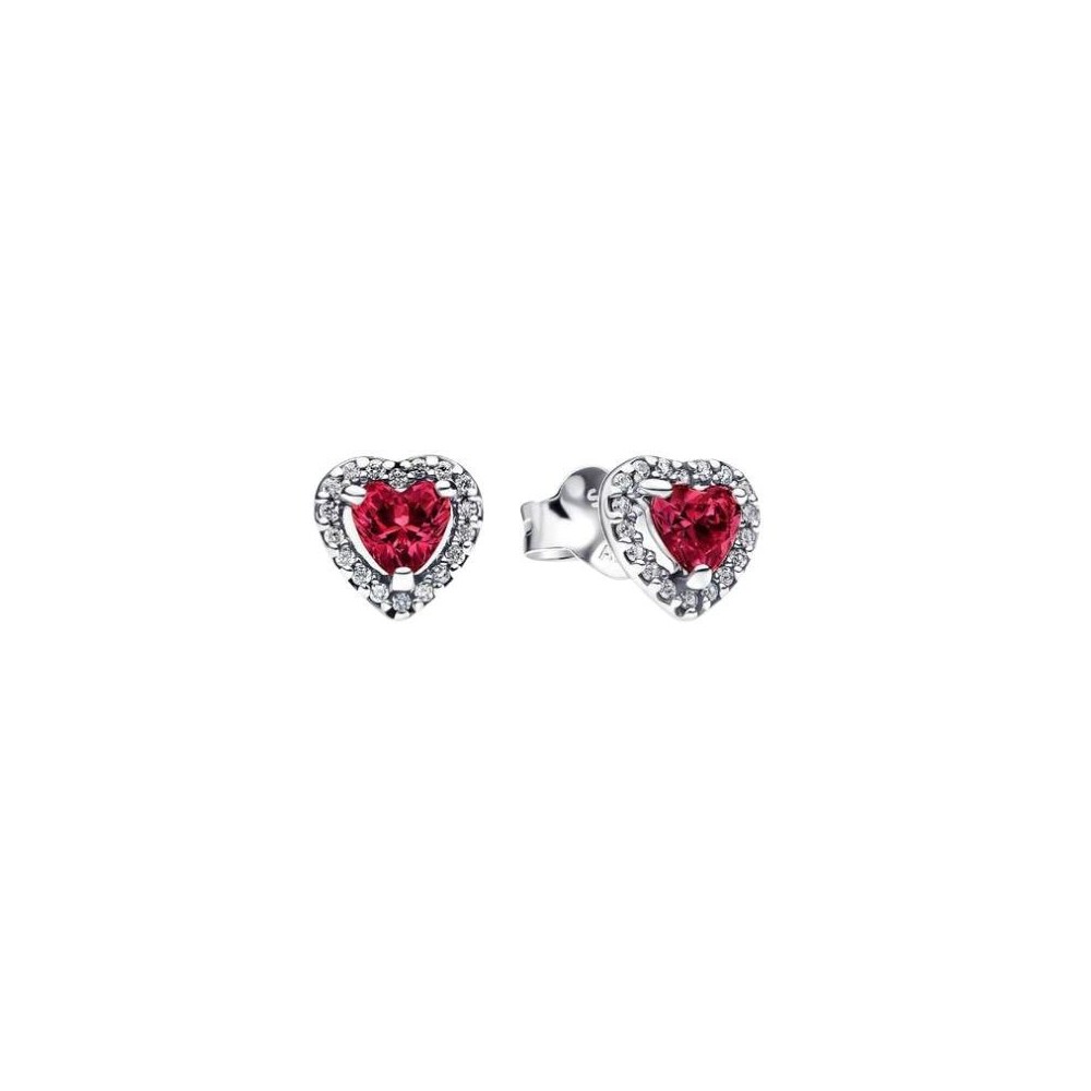 Orecchini Cuori in Rilievo Rosso Pandora 298427C04 [f4c8c7d0]