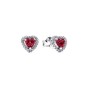 Orecchini Cuori in Rilievo Rosso Pandora 298427C04 [f4c8c7d0]