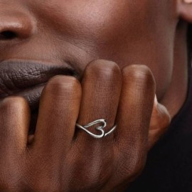 Anello Cuore Piccolo Linea Sinuosa Pandora 194361C00 [118eb2b7]