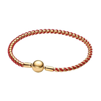Bracciale Intreccio Tessuto Rosso Pandora 563816C01 [27b3c6ba]