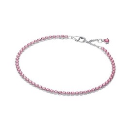 Bracciale Tennis con Pietre Rosa Piccole Pandora 593927C02 [a01f1ebb]