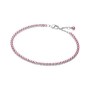 Bracciale Tennis con Pietre Rosa Piccole Pandora 593927C02 [a01f1ebb]