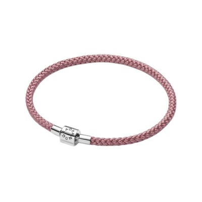 Bracciale in Corda Rosa con Chiusura a Barile Pandora 594530C01 [742981a8]