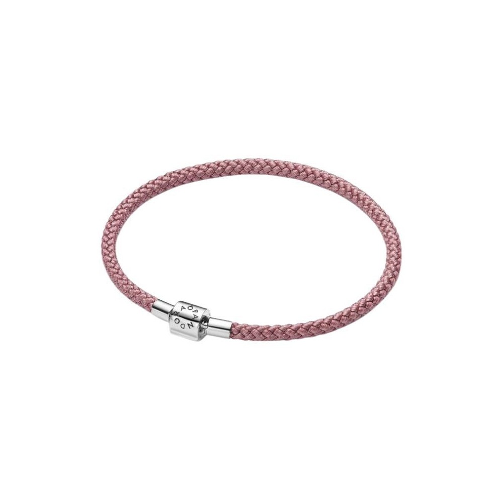 Bracciale in Corda Rosa con Chiusura a Barile Pandora 594530C01 [742981a8]