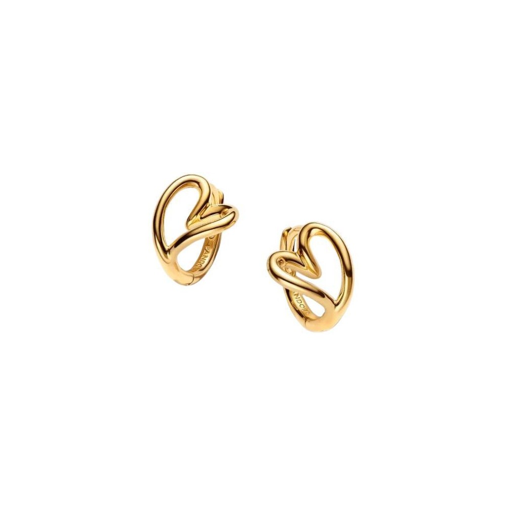 Orecchini Cerchi Cuore Piccolo Linea Sinuosa Pandora 264359C00 [45929af3]