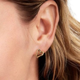 Orecchini Cerchi Cuore Piccolo Linea Sinuosa Pandora 264359C00 [45929af3]