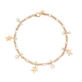 BRACCIALE STELLINA ORO ROSA 9KT E PERLE Dodo DBC2005-STARS-WCP9R [43db82d9]
