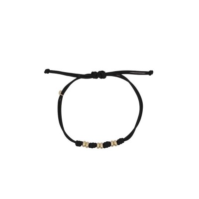 Bracciale Soft cord Rondelle Nero Rue Des Mille CB-LBR TS4 C6 [e25f0744]