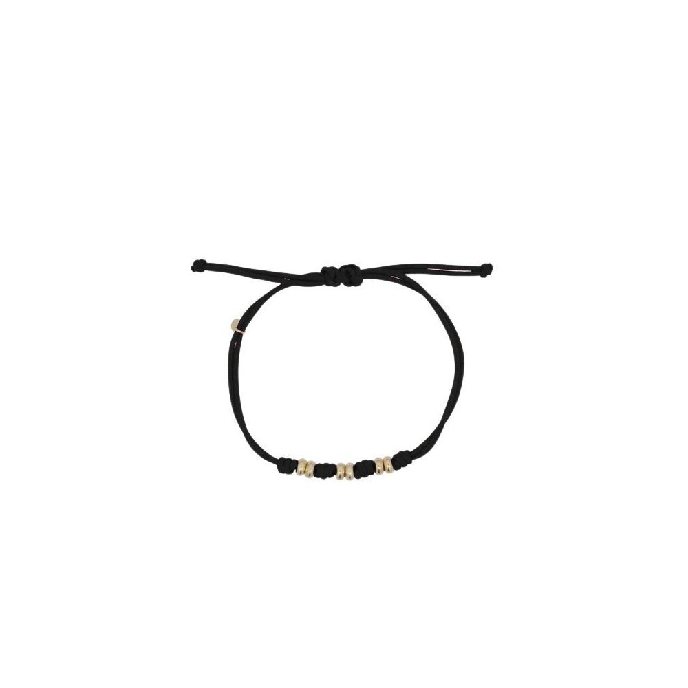 Bracciale Soft cord Rondelle Nero Rue Des Mille CB-LBR TS4 C6 [e25f0744]
