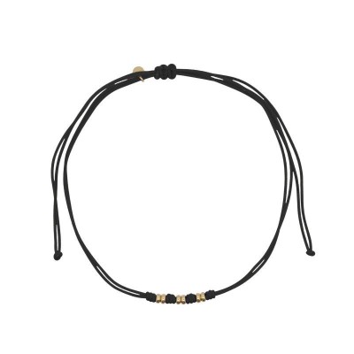 Girocollo Soft cord Rondelle Nero Rue Des Mille CB-LGR TS4 C6 [7941bd42]