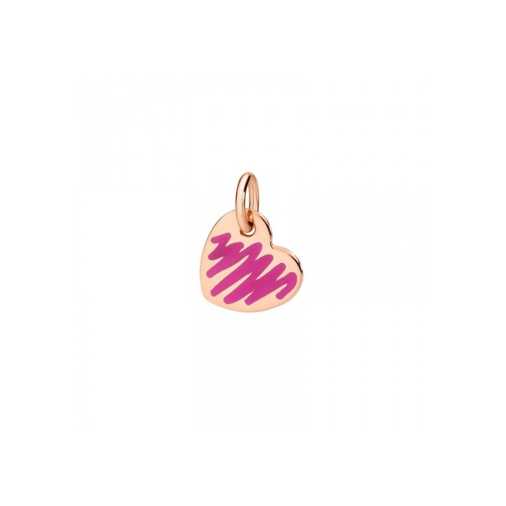 Charm Dodo Cuore Smalto rosa DMC0002-HEARL-ERS9R [8d343c04]