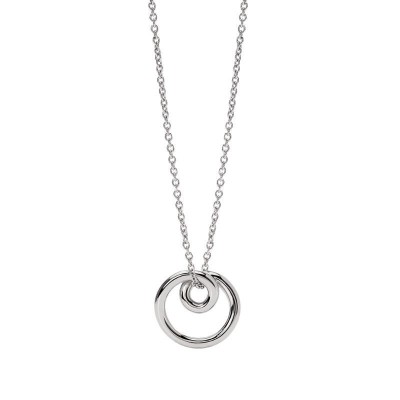 Collana girocollo donna con spirale in acciaio argentato Kidult [6c0987e4]