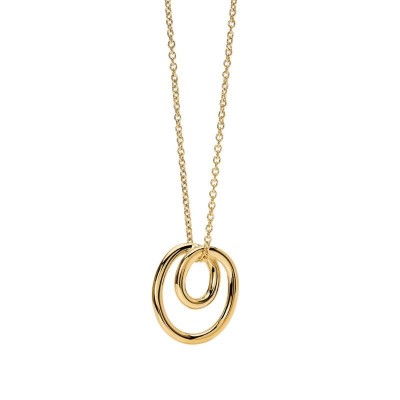 Collana girocollo donna con spirale in acciaio dorato Kidult [c12a49ef]